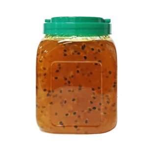 A cans of passion fruit jam